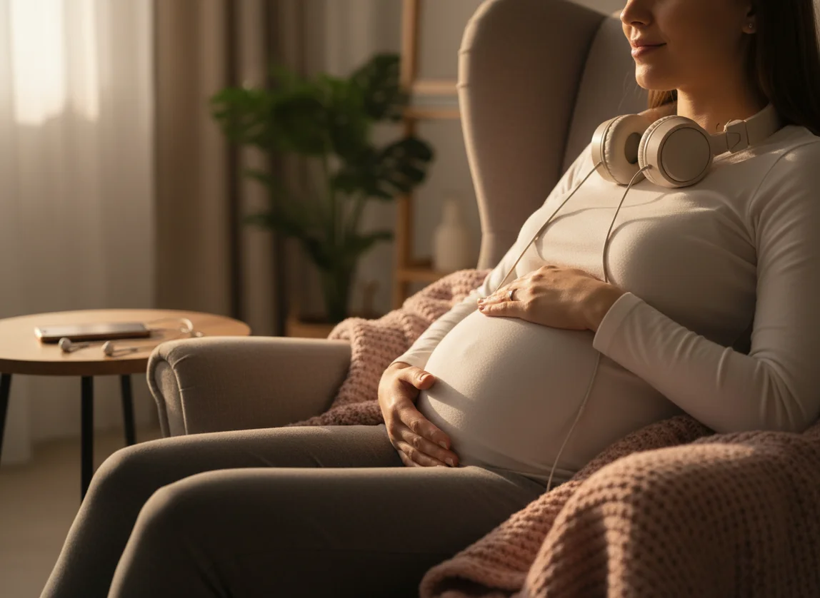 Hypnobirthing audio tracks and pregnancy meditation sessions in Pregnancy App