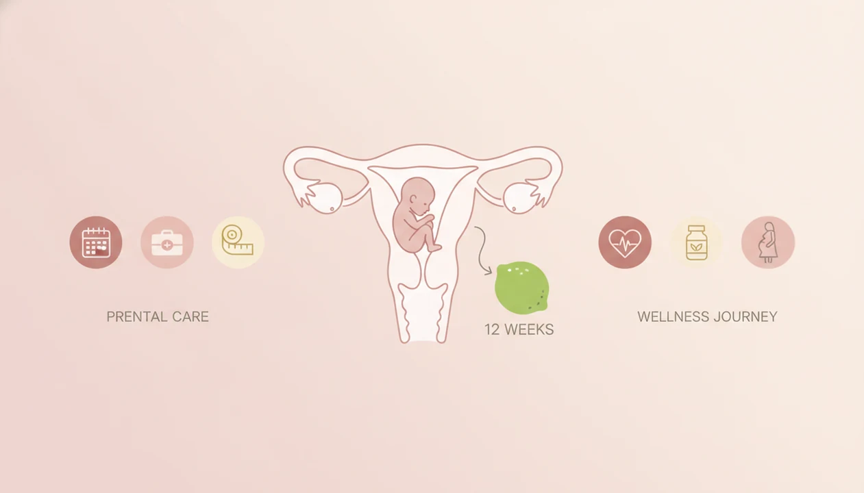 12 weeks pregnant fetus size compared with lime