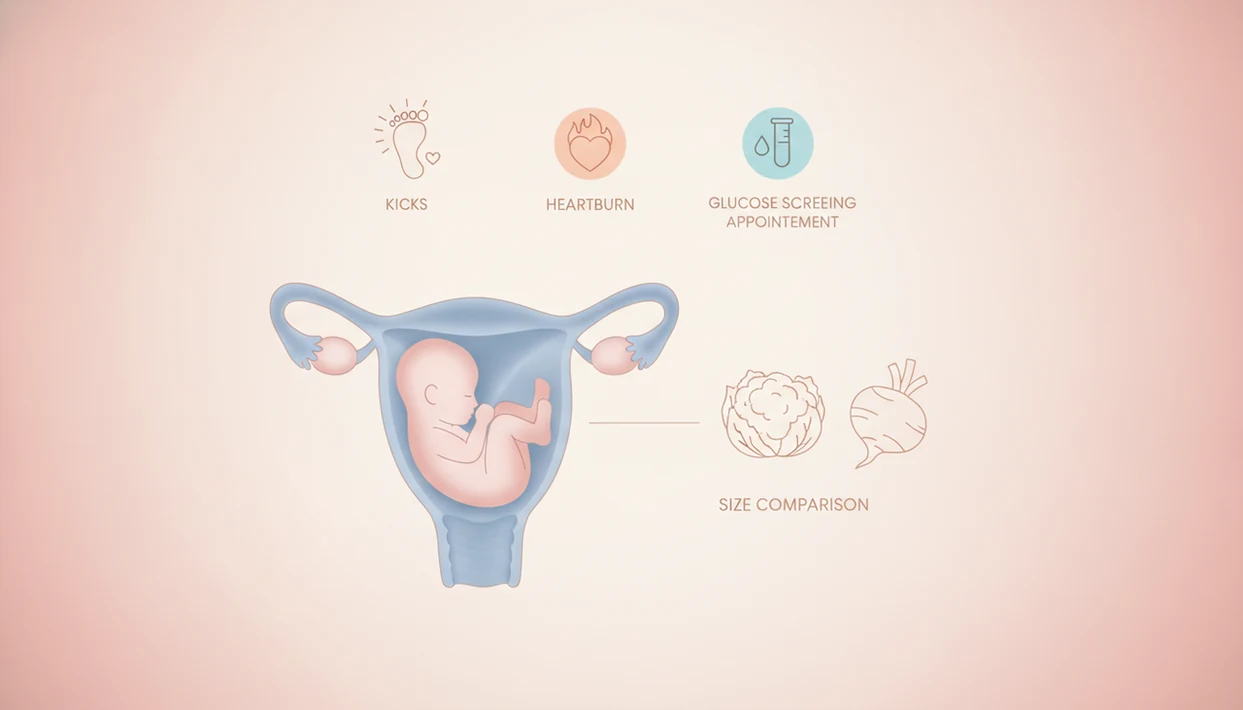 25 weeks pregnant fetus size compared with cauliflower or rutabaga